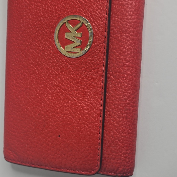 Michael Kors Red Leather Wallet - Picture 2 of 11